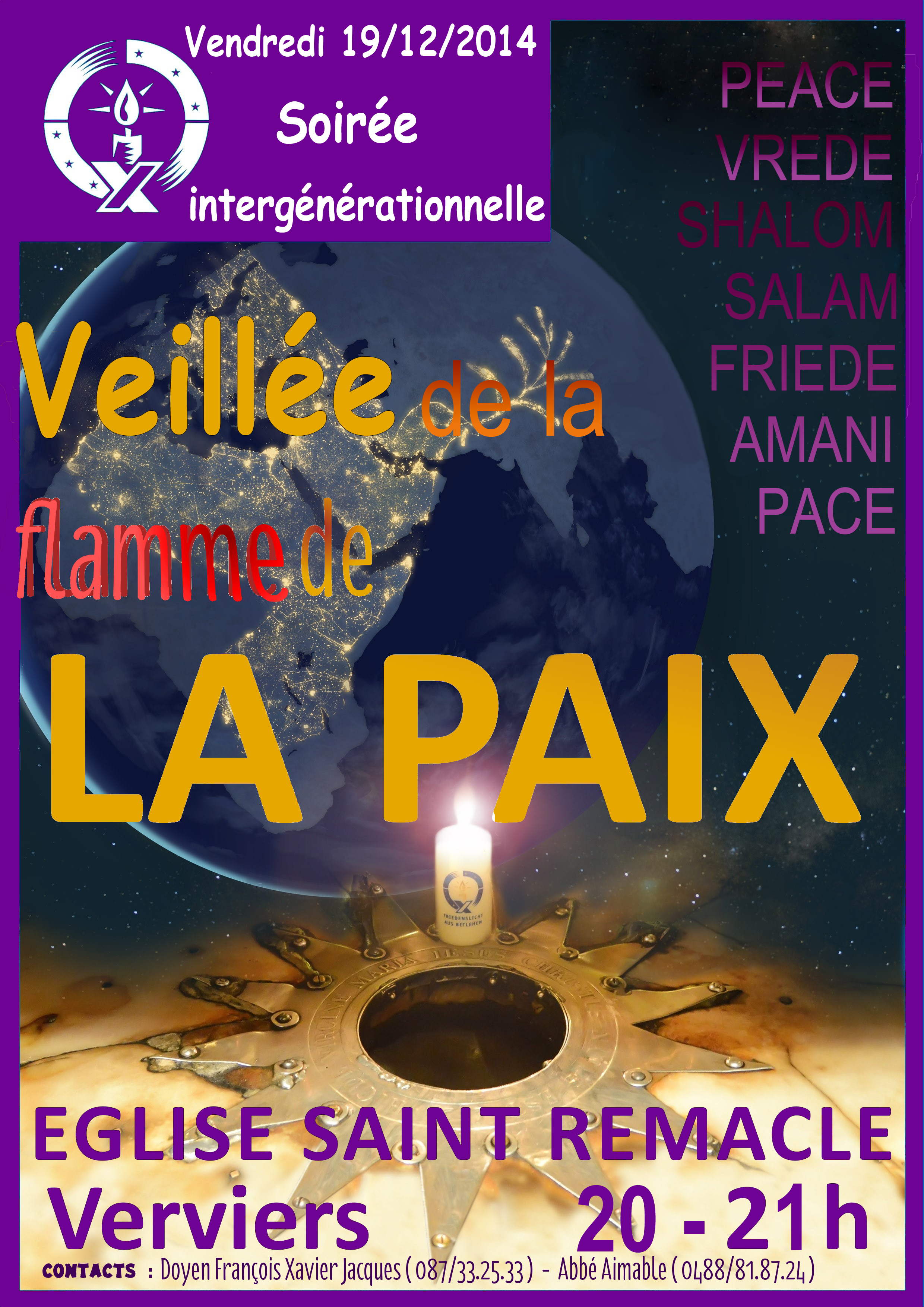 Flamme de la Paix à Verviers