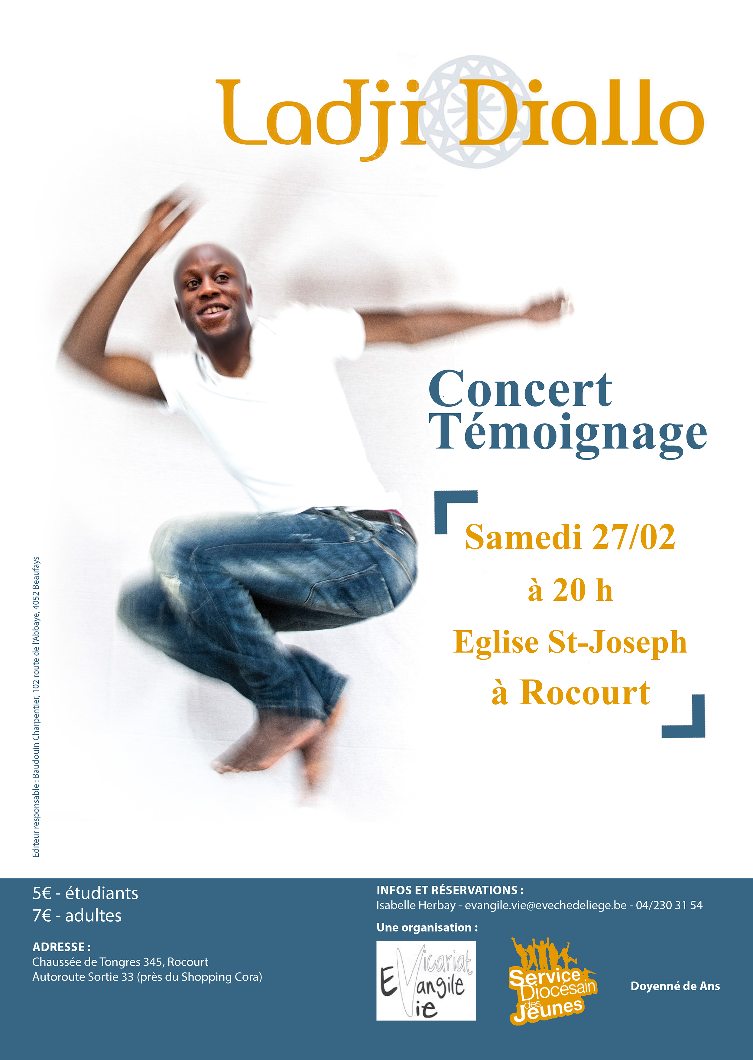 Ladji Diallo en concert-témoignage à Rocourt