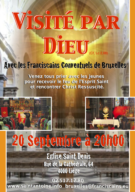 Soirée de Louange avec les Franciscains Conventuels de Bruxelles